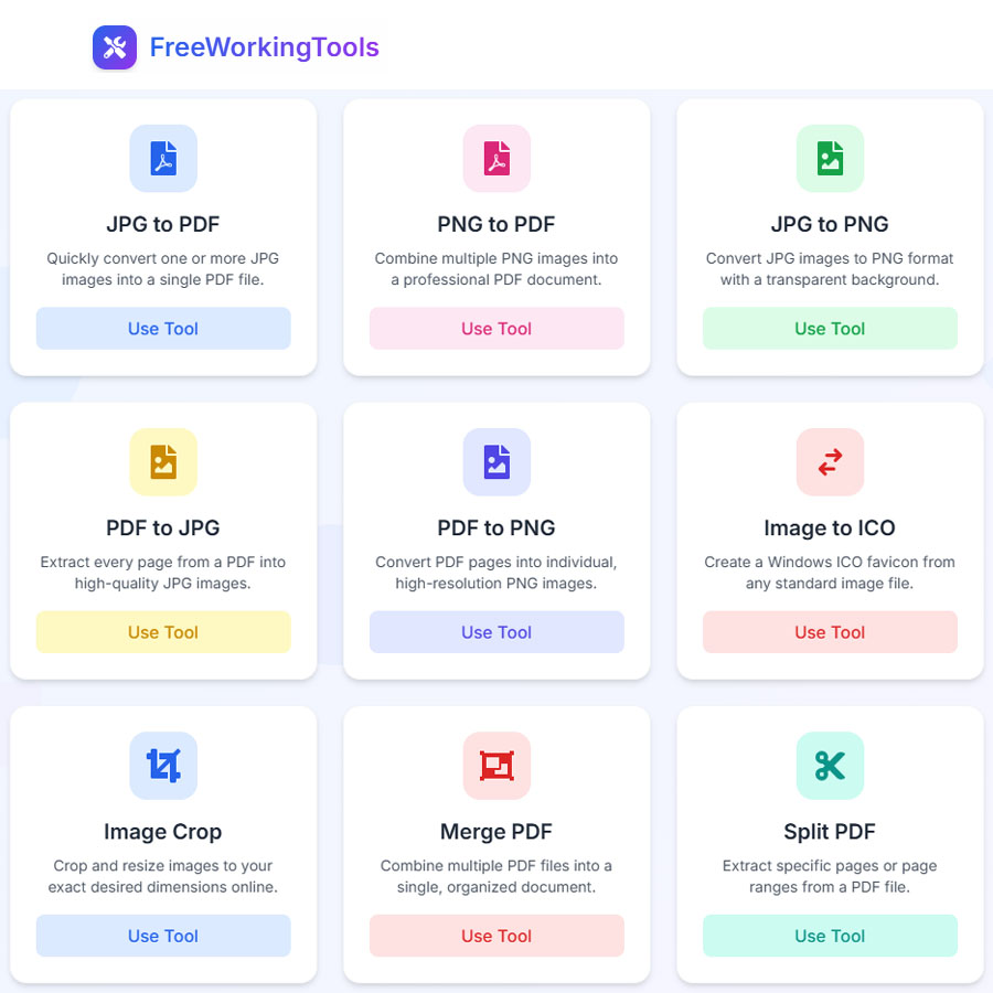 Free Working Tools Banner